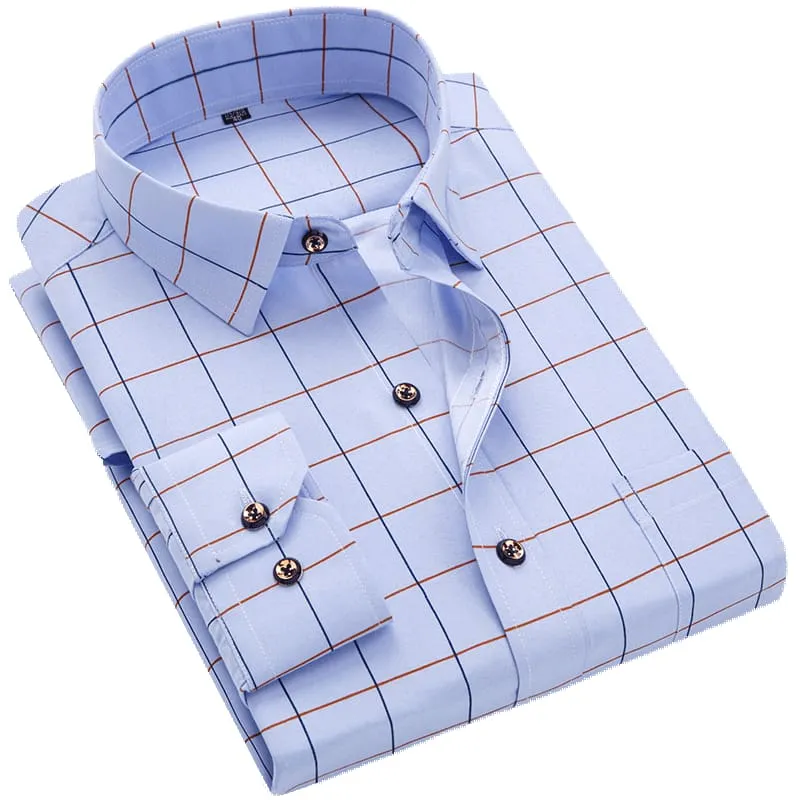 100% Polyester Soft Comfortable Men Dress Shirt