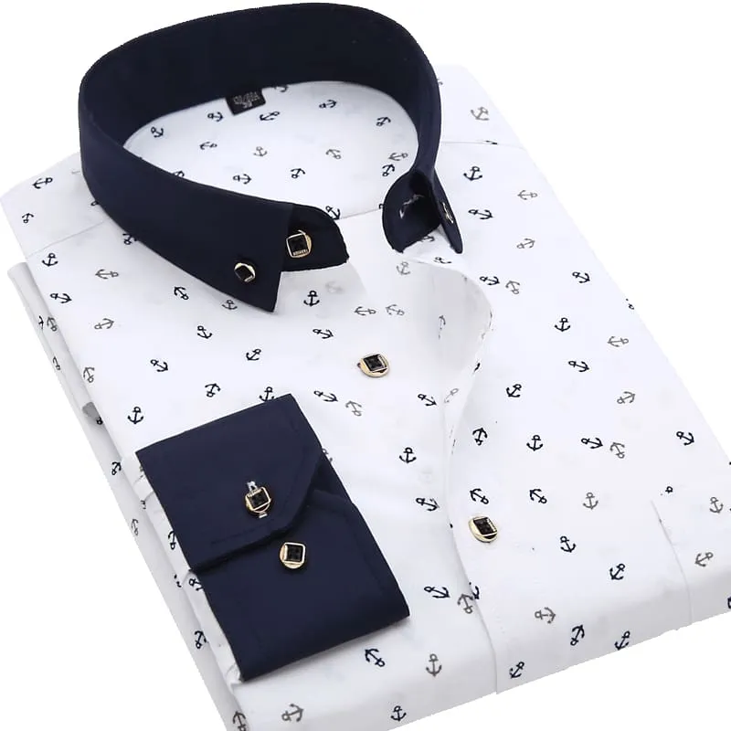 100% Polyester Soft Comfortable Men Dress Shirt