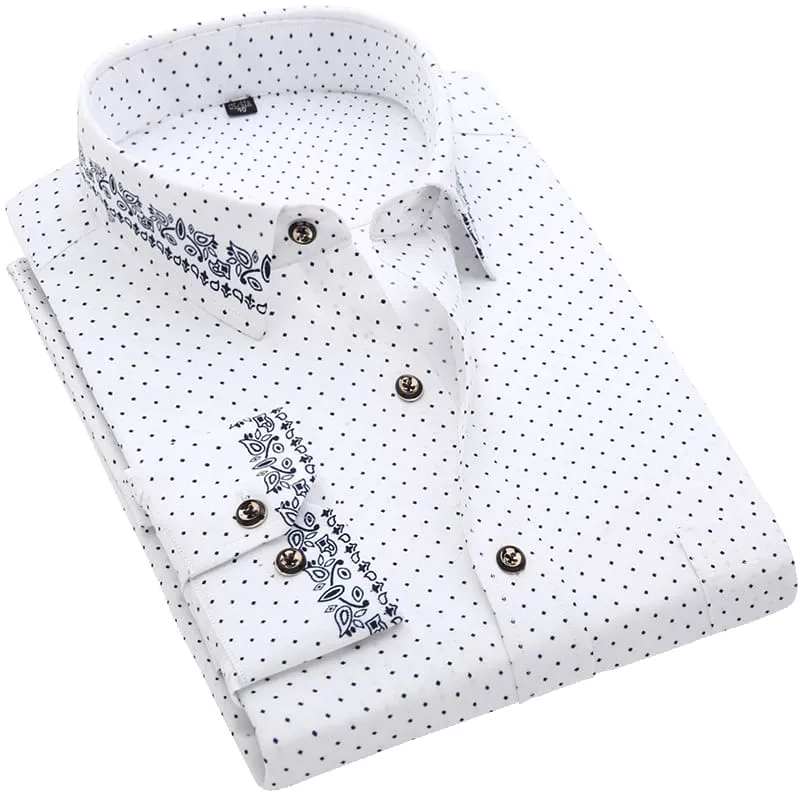 100% Polyester Soft Comfortable Men Dress Shirt