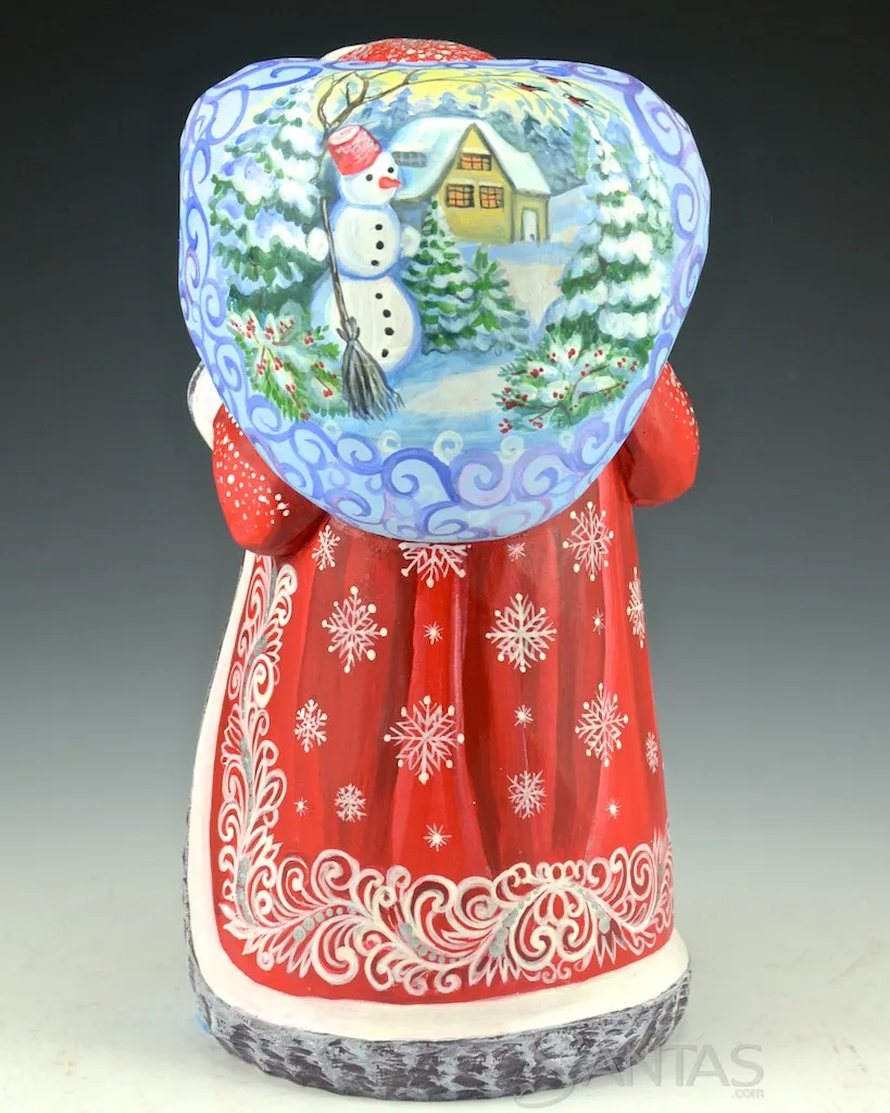 8 inch Russian Santa with Child and Dog