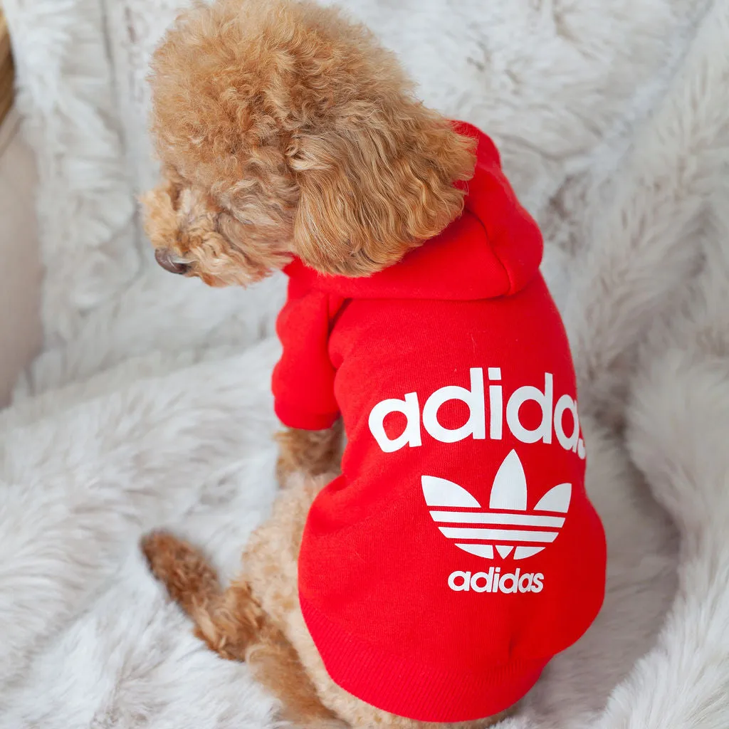 adidas hoodie - red - available in medium!