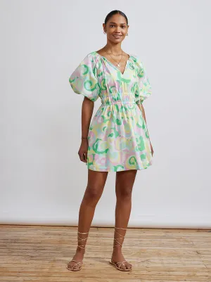 Azalea Multi Floral Swirl Mini Dress