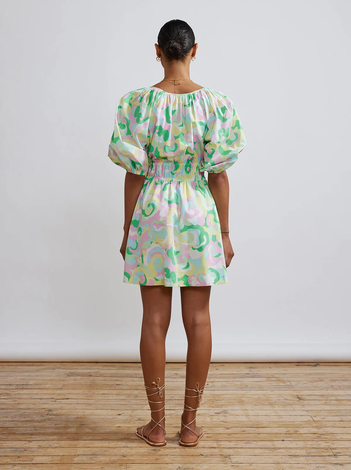 Azalea Multi Floral Swirl Mini Dress