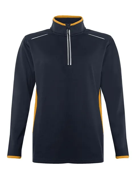 Banner Quarter zip For Men-ZQTR-0057-Navy Gold