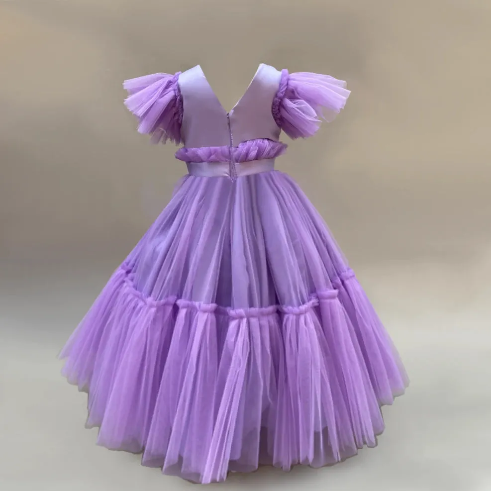 Beatrix Lilac Tulle Gown