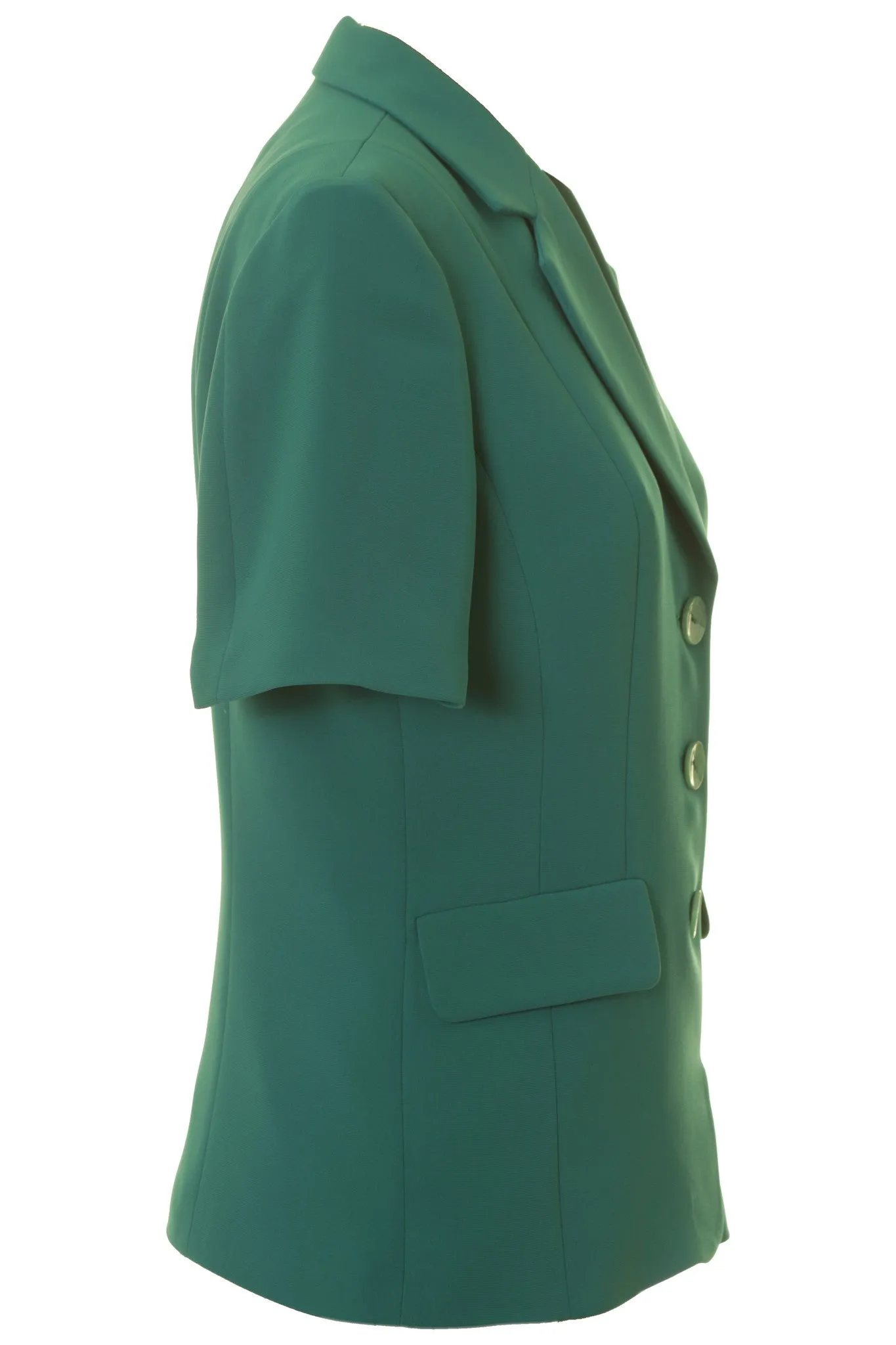 Busy Clothing Womens Jade Green Short Sleeve Jacket