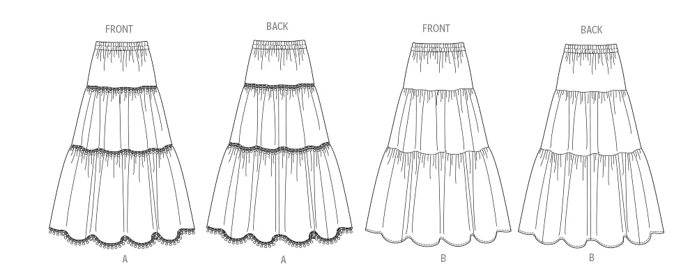 Butterick Skirts B6999