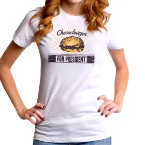 Cheeseburger For President Women's T-Shirt