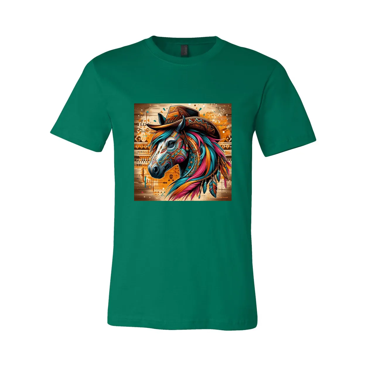 Cowboy Gus Tribal Horse T Shirts