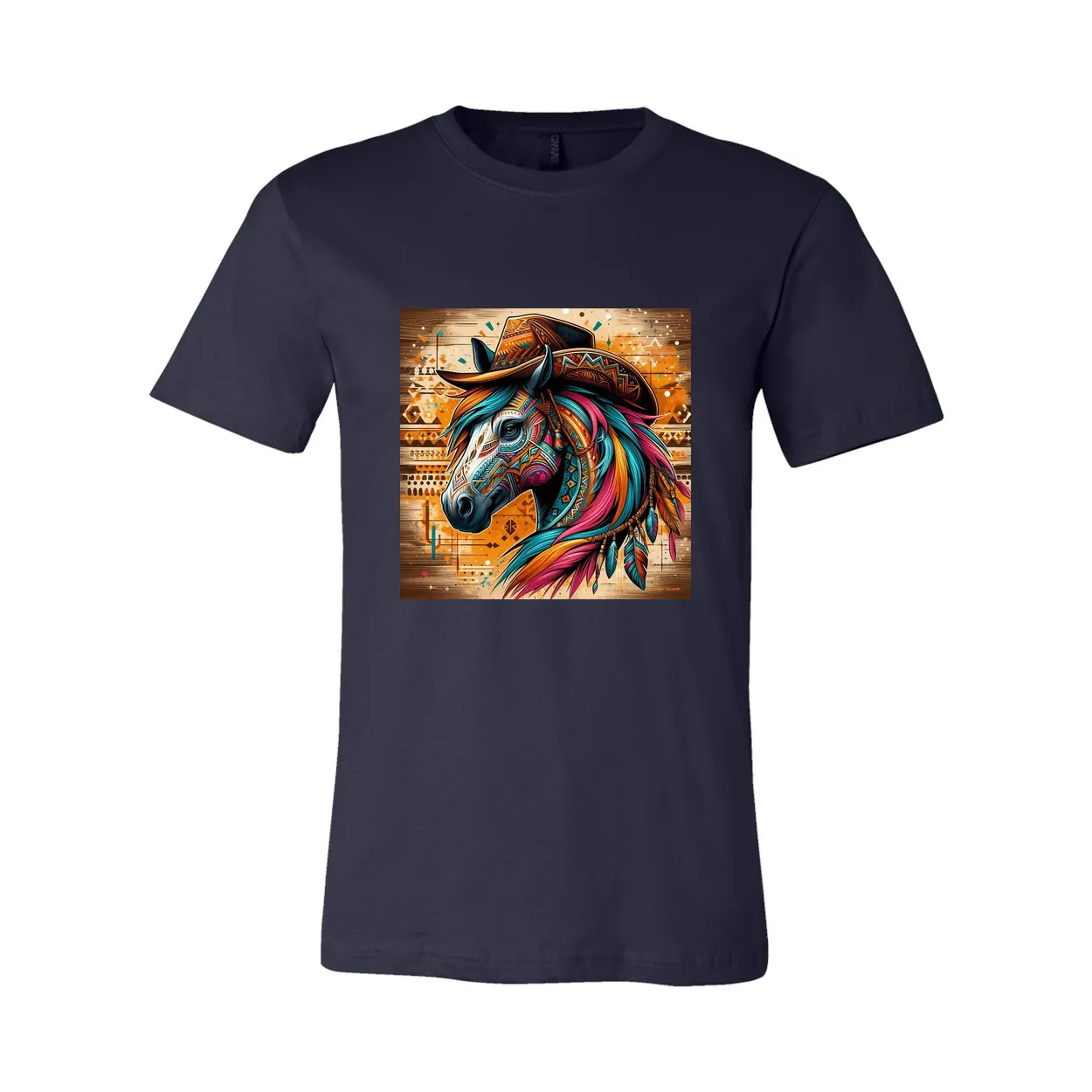 Cowboy Gus Tribal Horse T Shirts