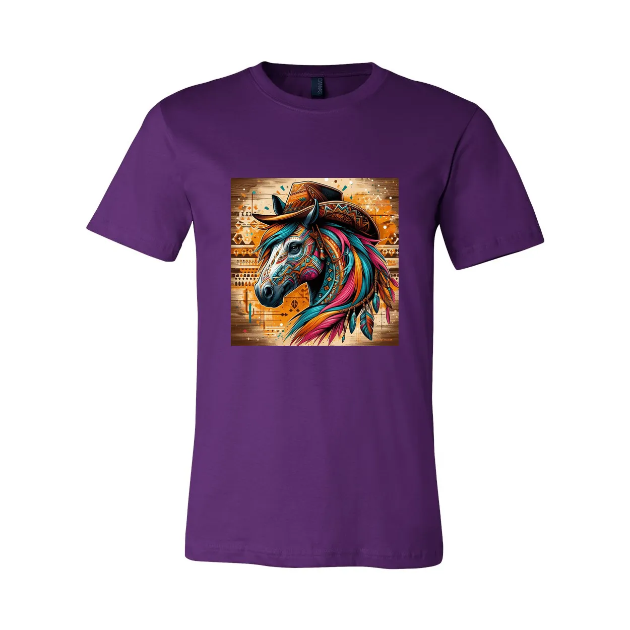 Cowboy Gus Tribal Horse T Shirts