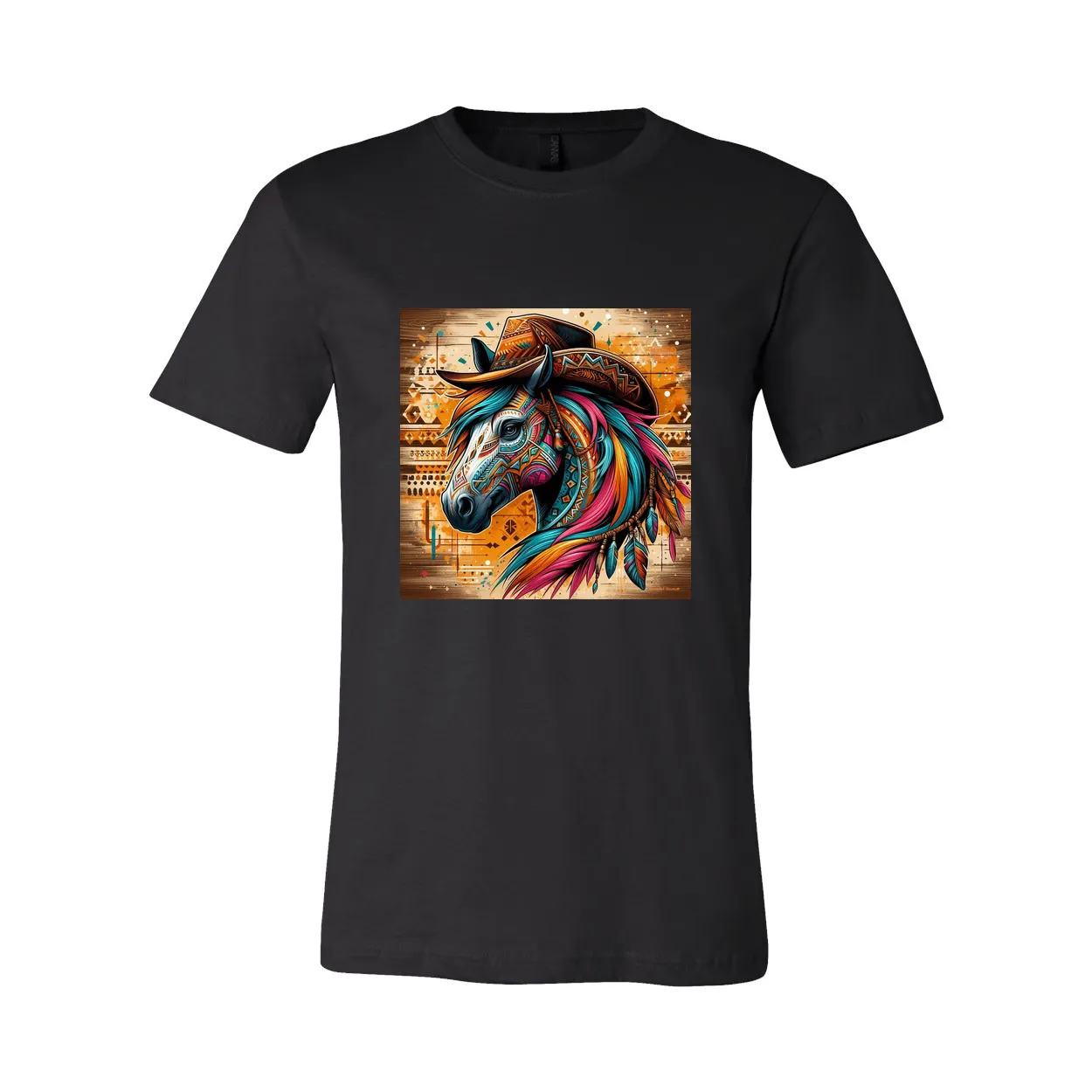 Cowboy Gus Tribal Horse T Shirts