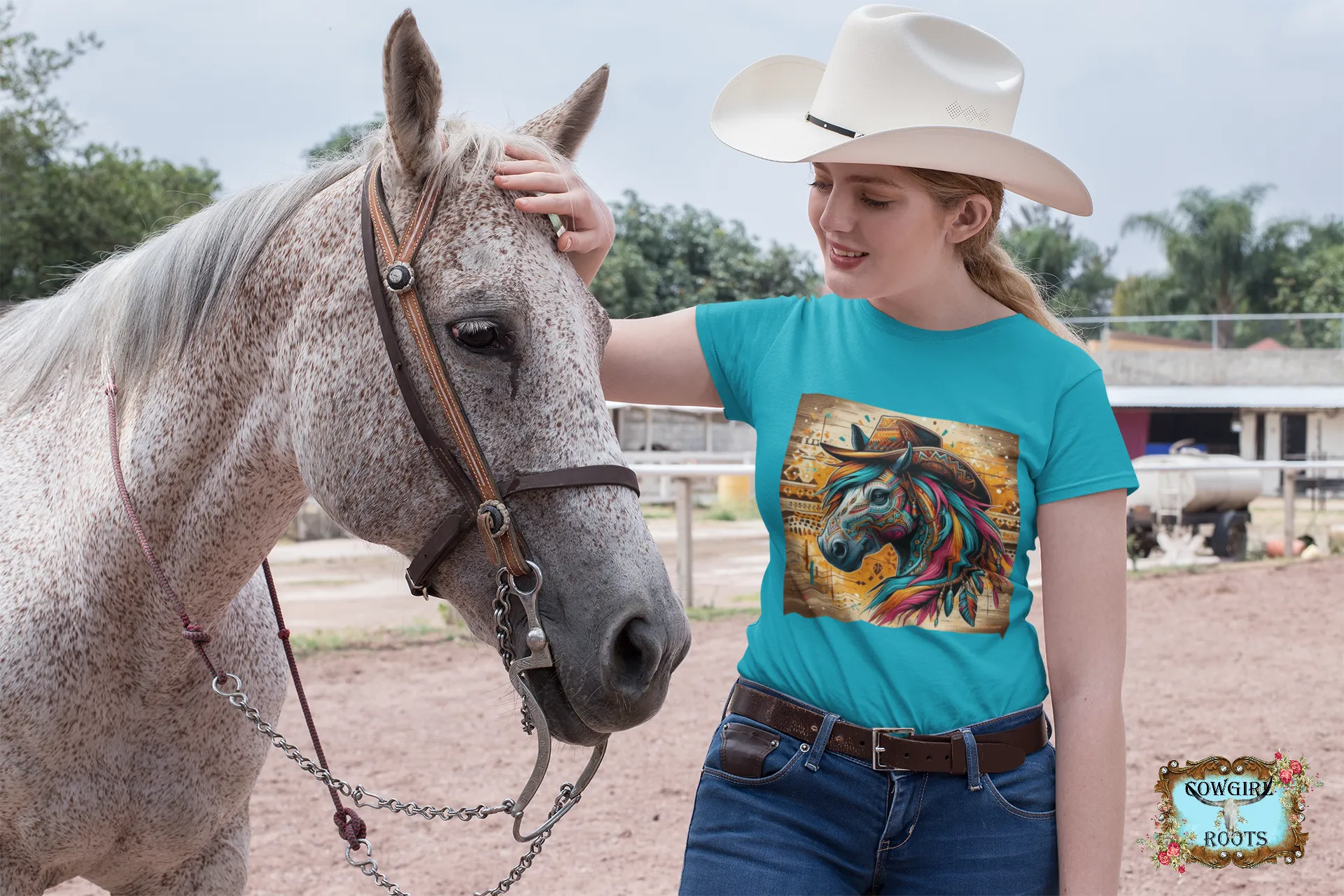 Cowboy Gus Tribal Horse T Shirts