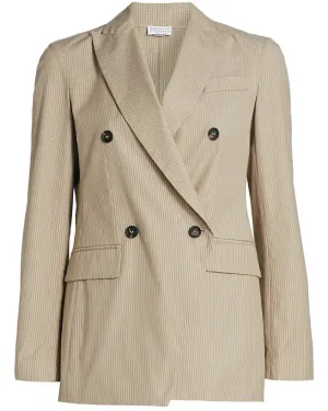 Desert Cotton Pinstripe Jacket