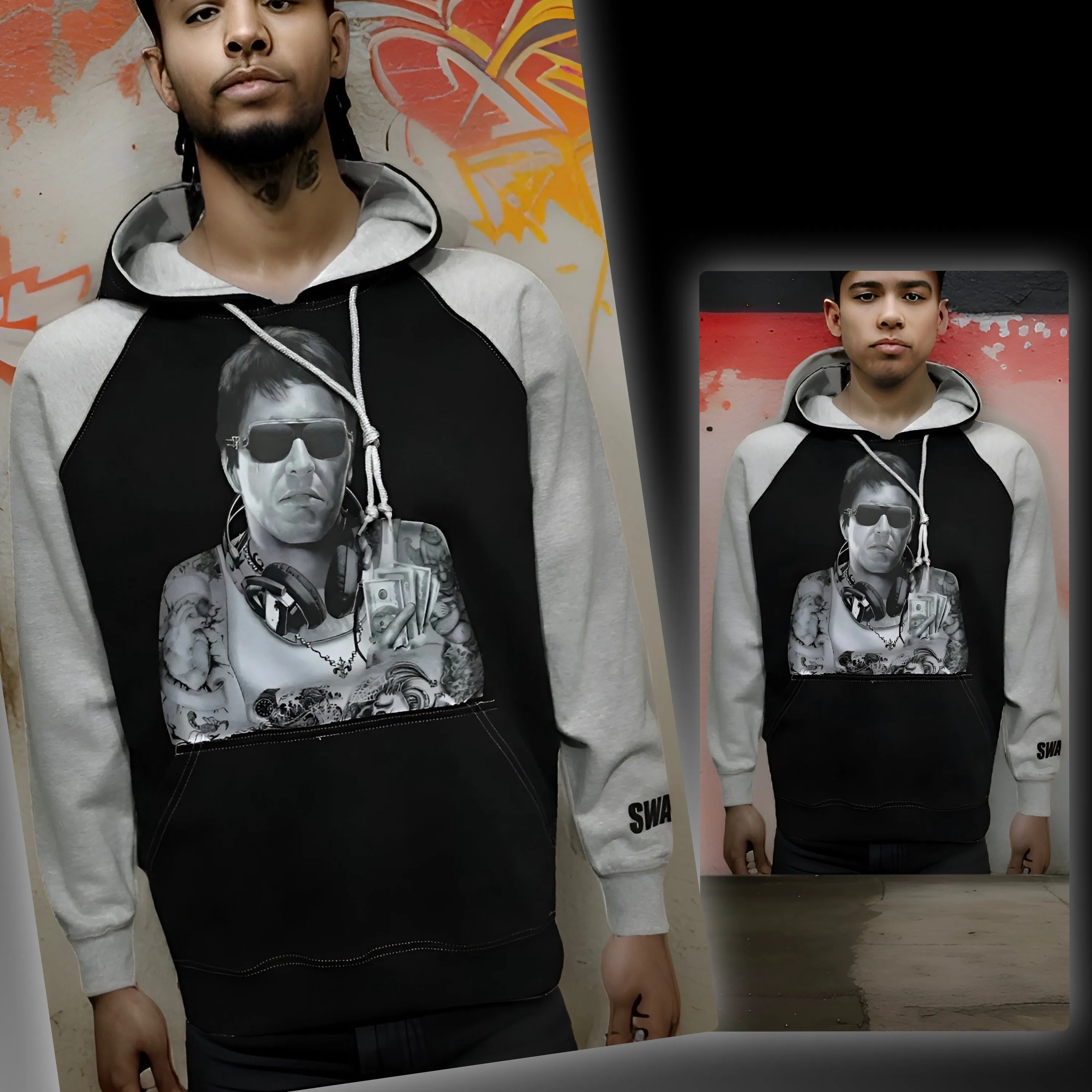 ^DJ TONY MONTANA^ PULLOVER HOODIE