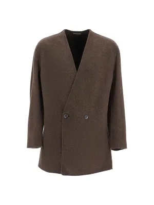 Double-Breasted Wool Cashmere Blazer