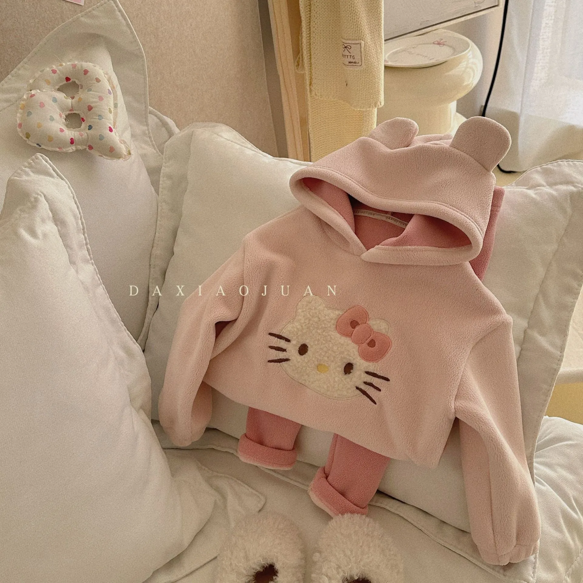 DXJ Whimsy Warmth: Kids' Hoodie Set Collection