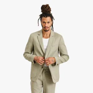 Fintry Linen Blazer (Pale Khaki)