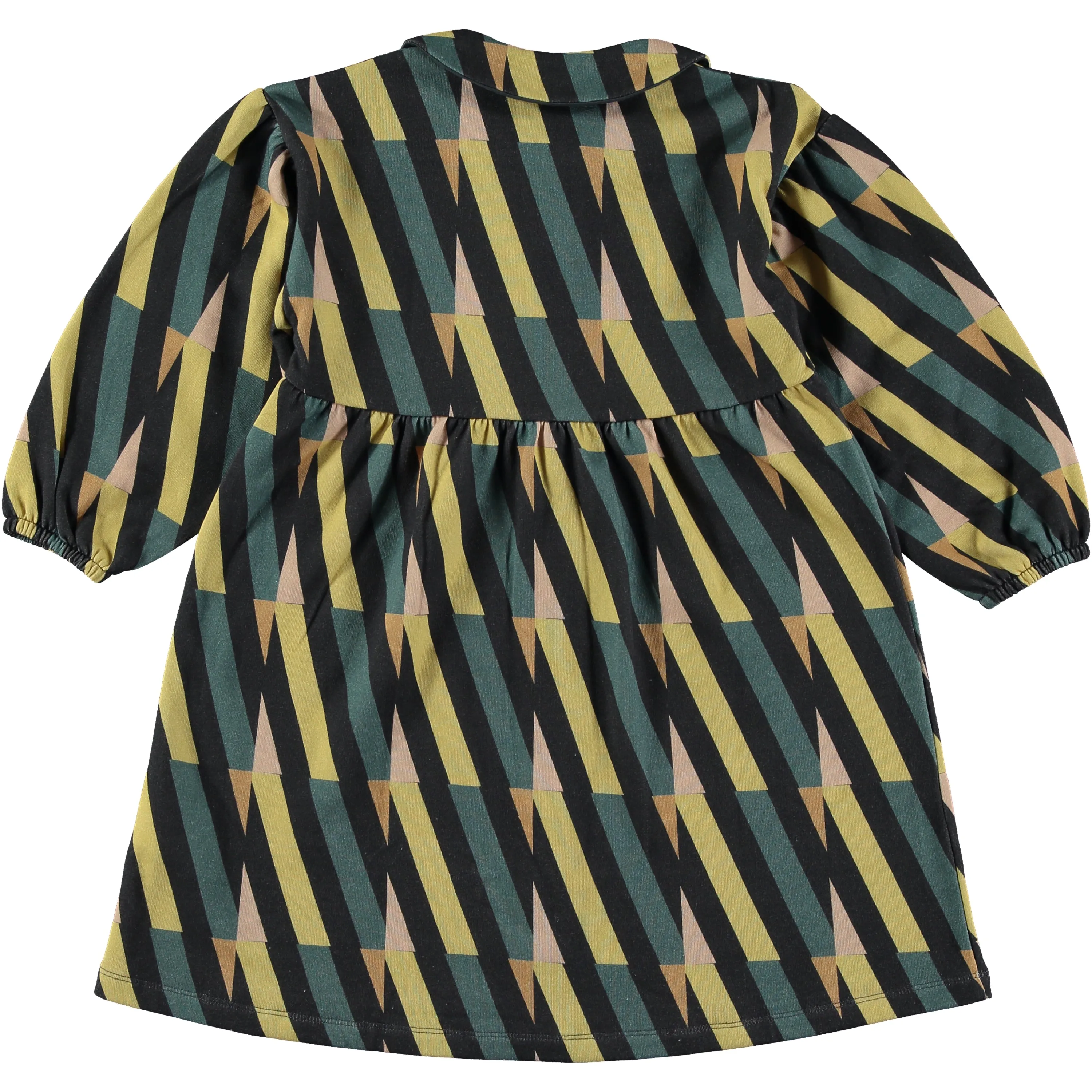 FLEECE DRESS-Abstract lines