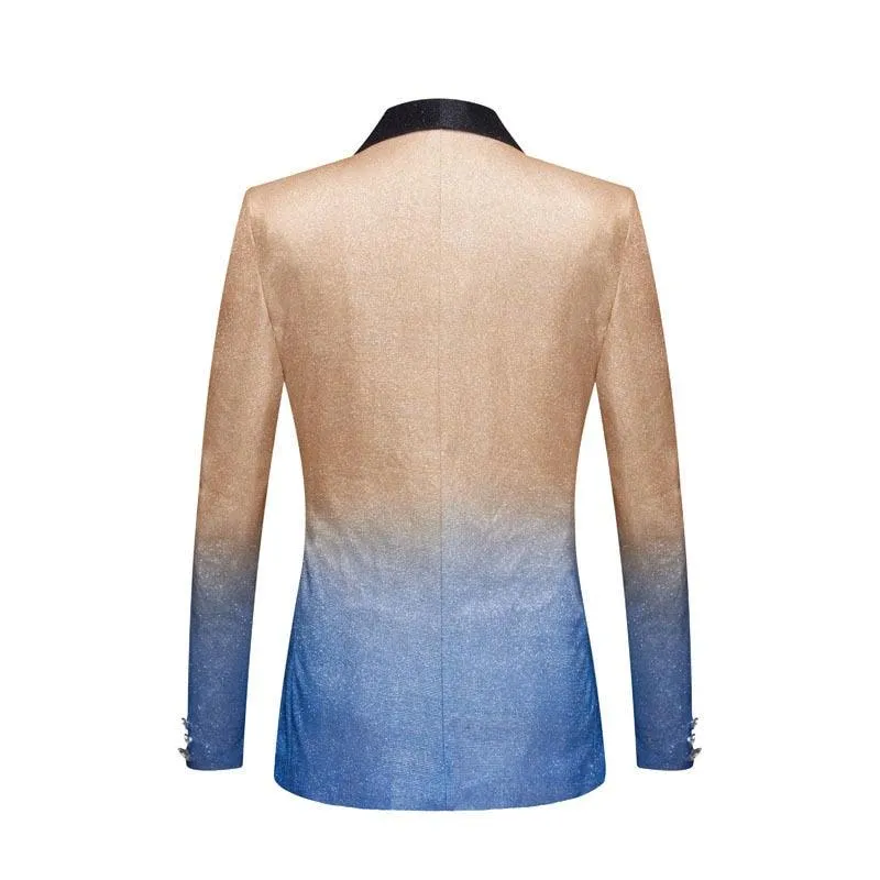 Gradient Color Slim Fit Blazer