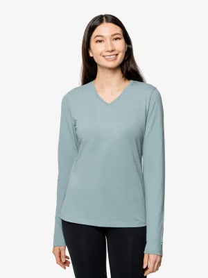 Insect Shield Women's UPF Dri-Balance Long Sleeve V-Neck T-Shirt