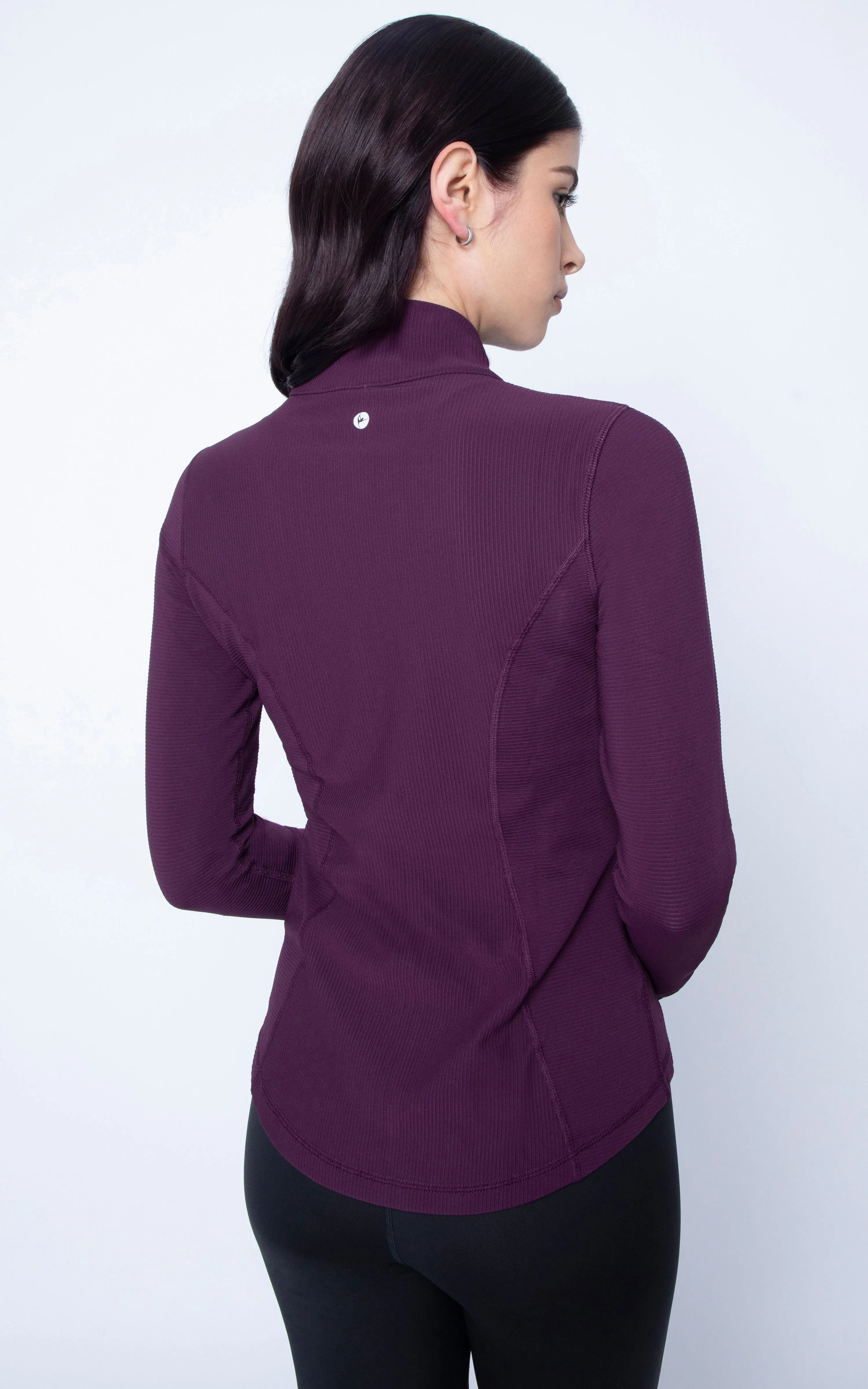 Interlink Ribbed Princess Seam Performance Jacket