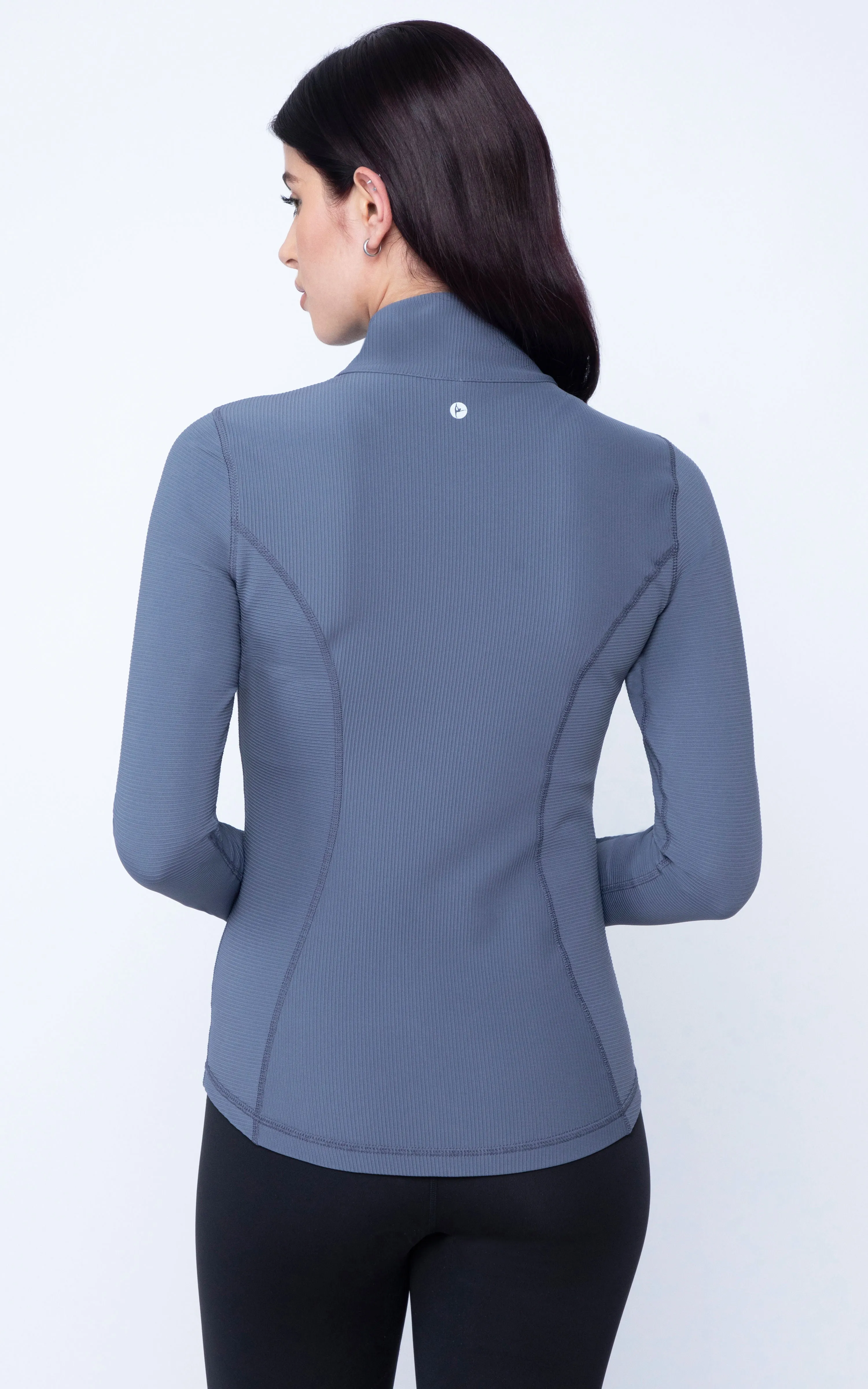 Interlink Ribbed Princess Seam Performance Jacket