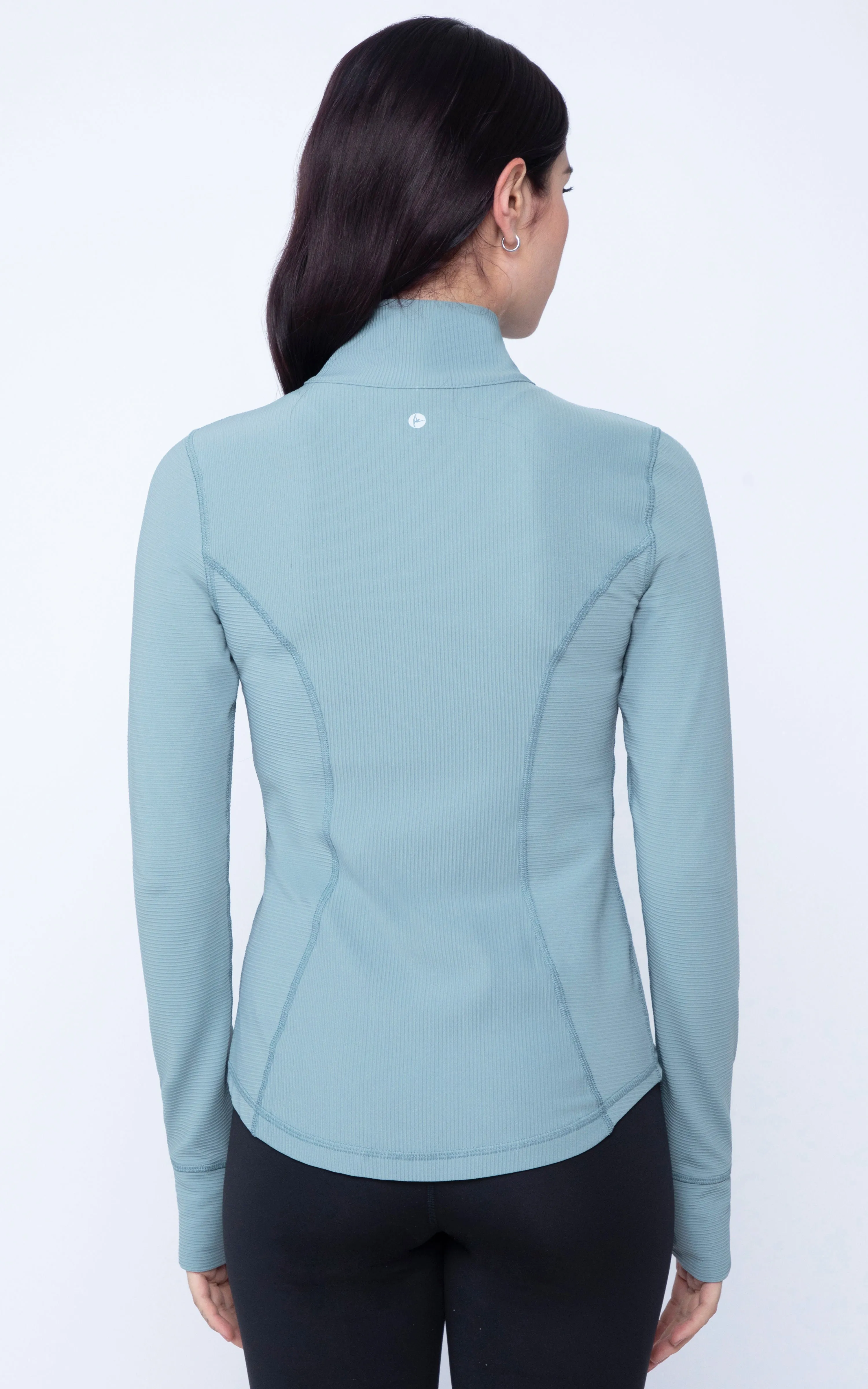 Interlink Ribbed Princess Seam Performance Jacket