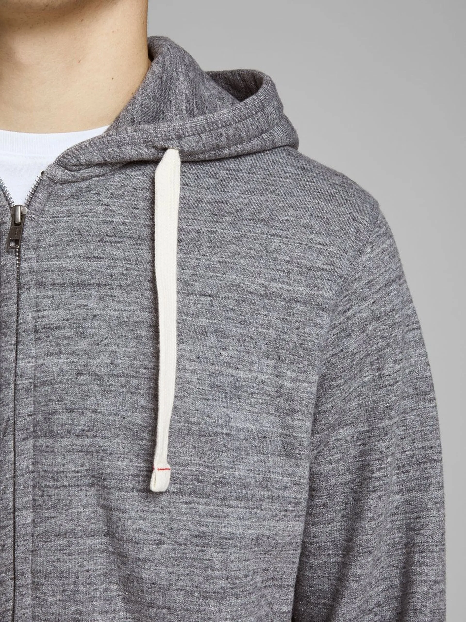 Jack &amp; Jones Grey Melange Hoodie