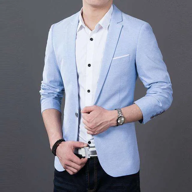 Long Sleeve Slim Fit Blazer