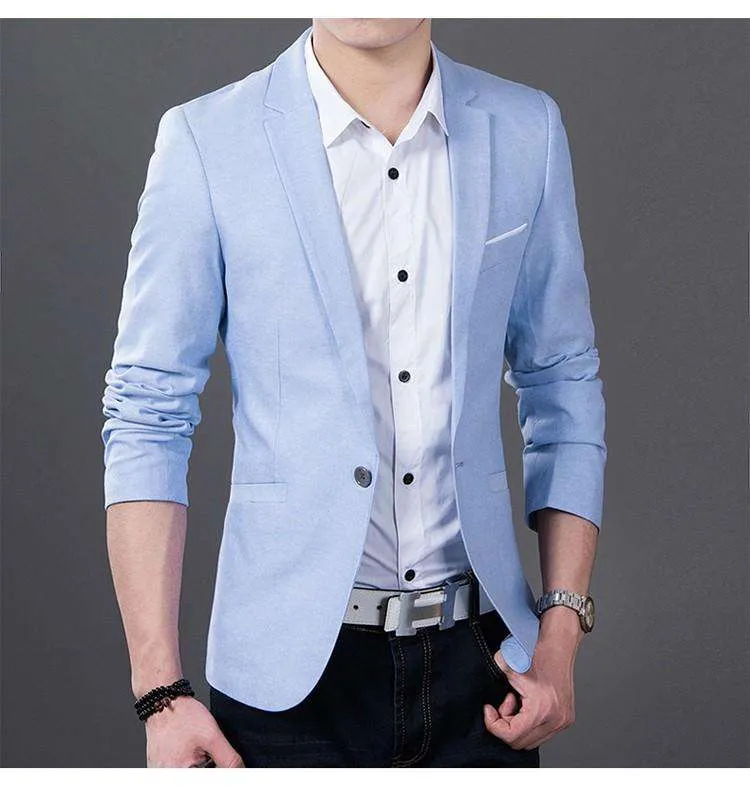 Long Sleeve Slim Fit Blazer