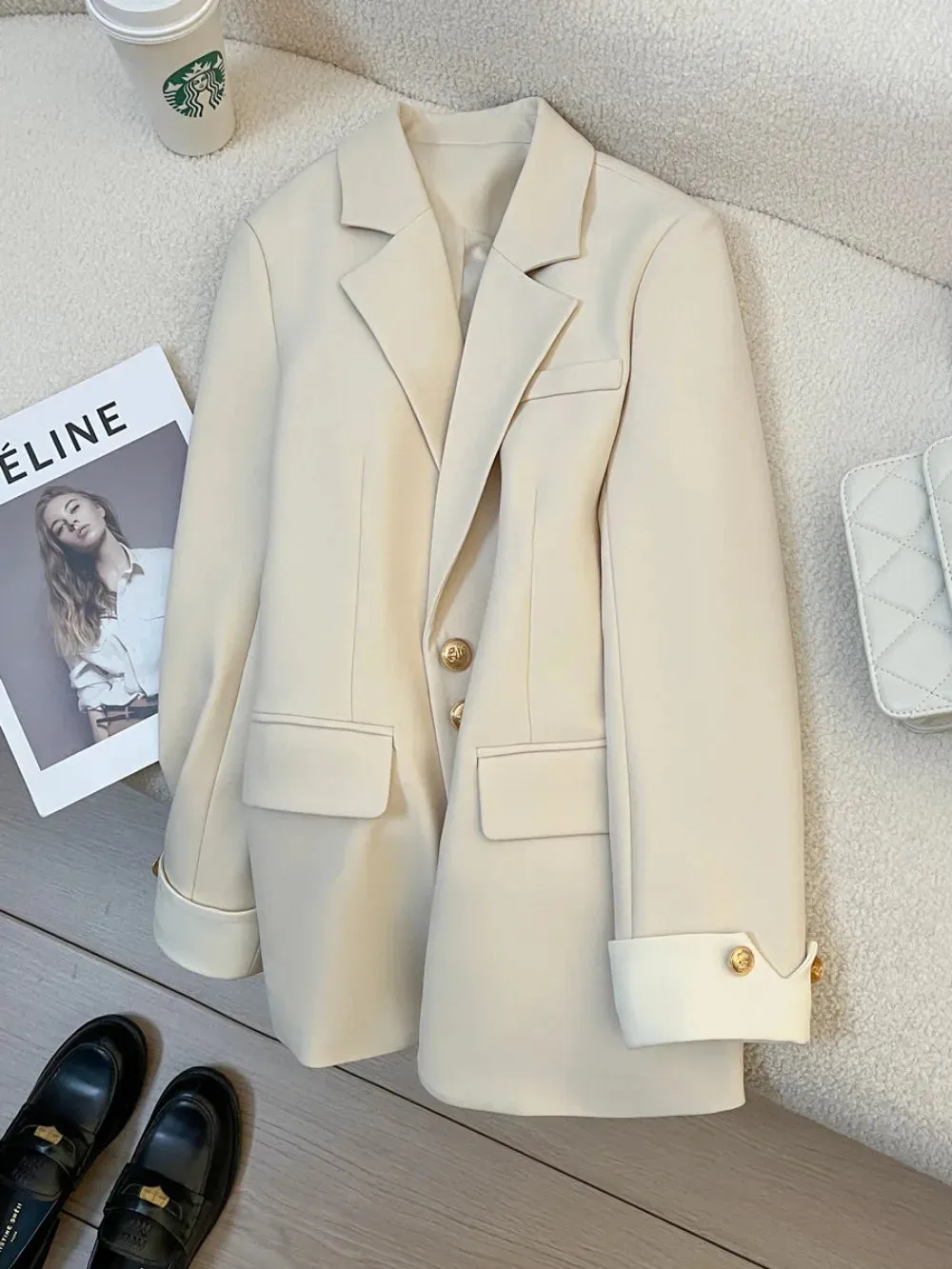 Loose Classic Coat Basic Blazers