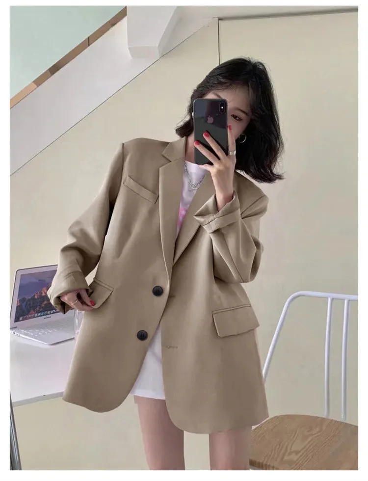 Loose Classic Coat Basic Blazers