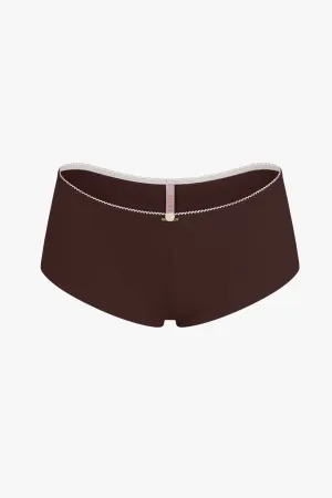 LOW RISE SHORTY BOI BRIEF IN MOCHA