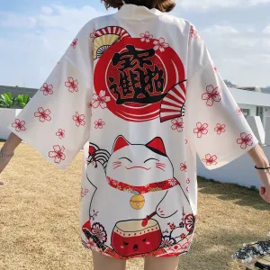 Lucky Cat Kimono