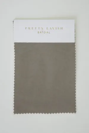 Matte Satin Olive Grey Bridesmaid Swatch