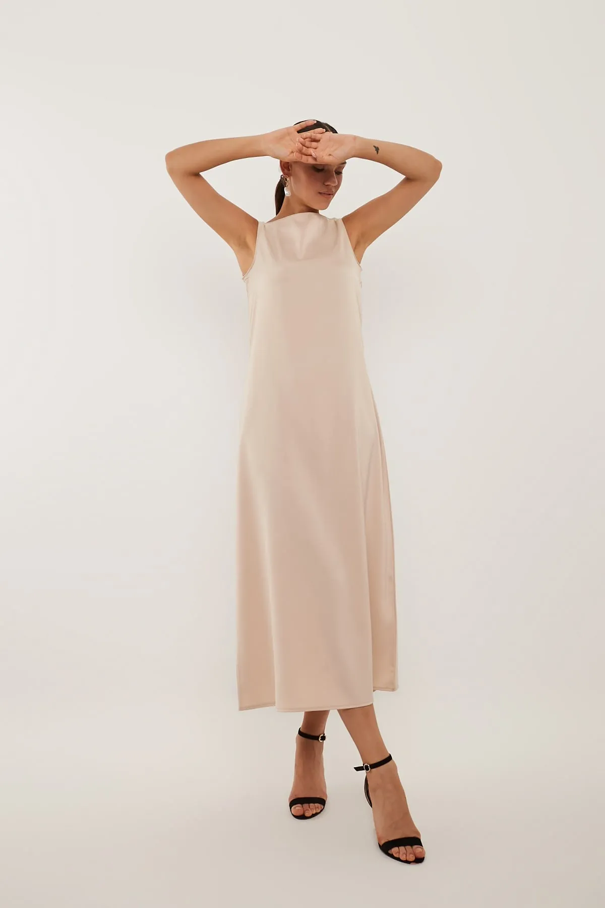 Maxi Basic Dress - Beige