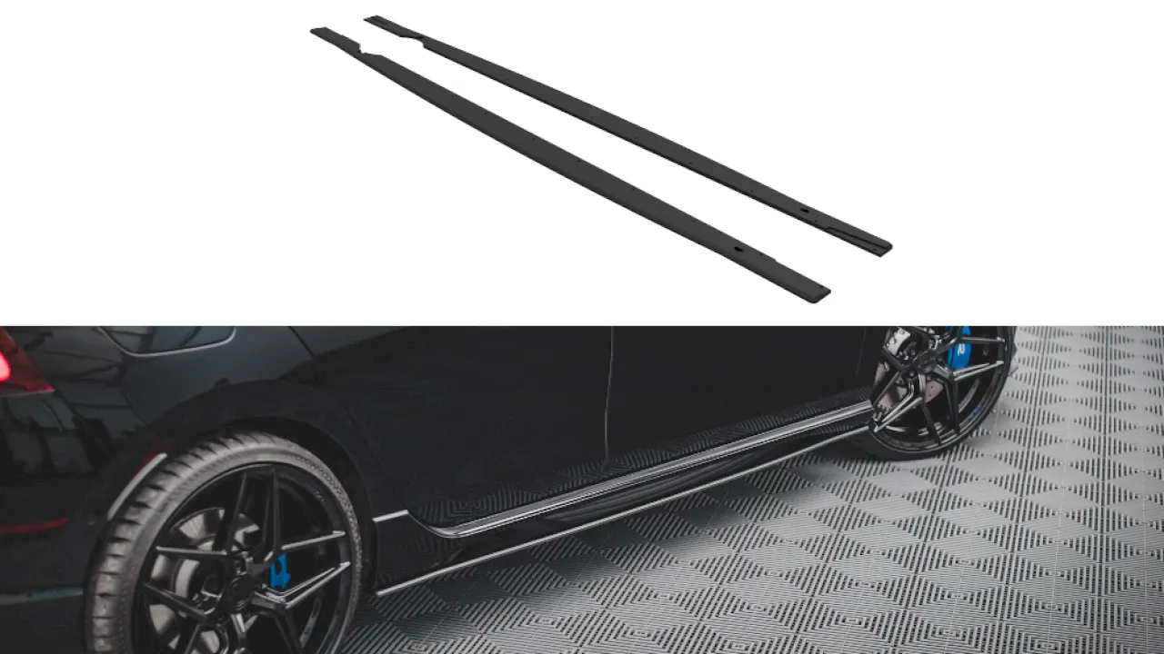 Maxton Design - STREET PRO SIDE SKIRTS DIFFUSERS VW GOLF R MK8 (2020-)