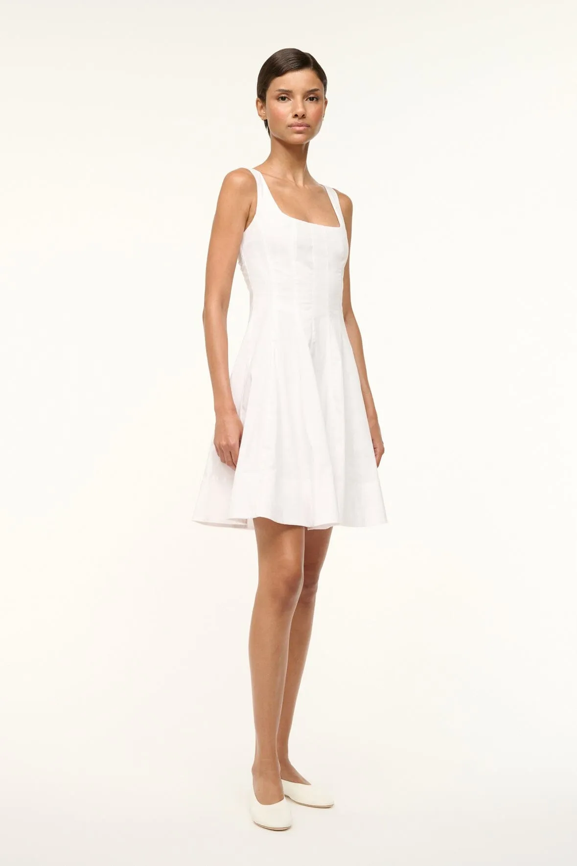 MINI WELLS DRESS | WHITE