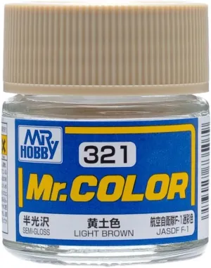 Mr. Hobby C321 Mr. Color Semi Gloss Light Brown Lacquer Paint 10ml