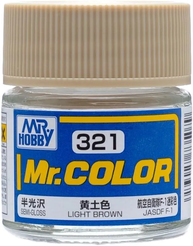 Mr. Hobby C321 Mr. Color Semi Gloss Light Brown Lacquer Paint 10ml