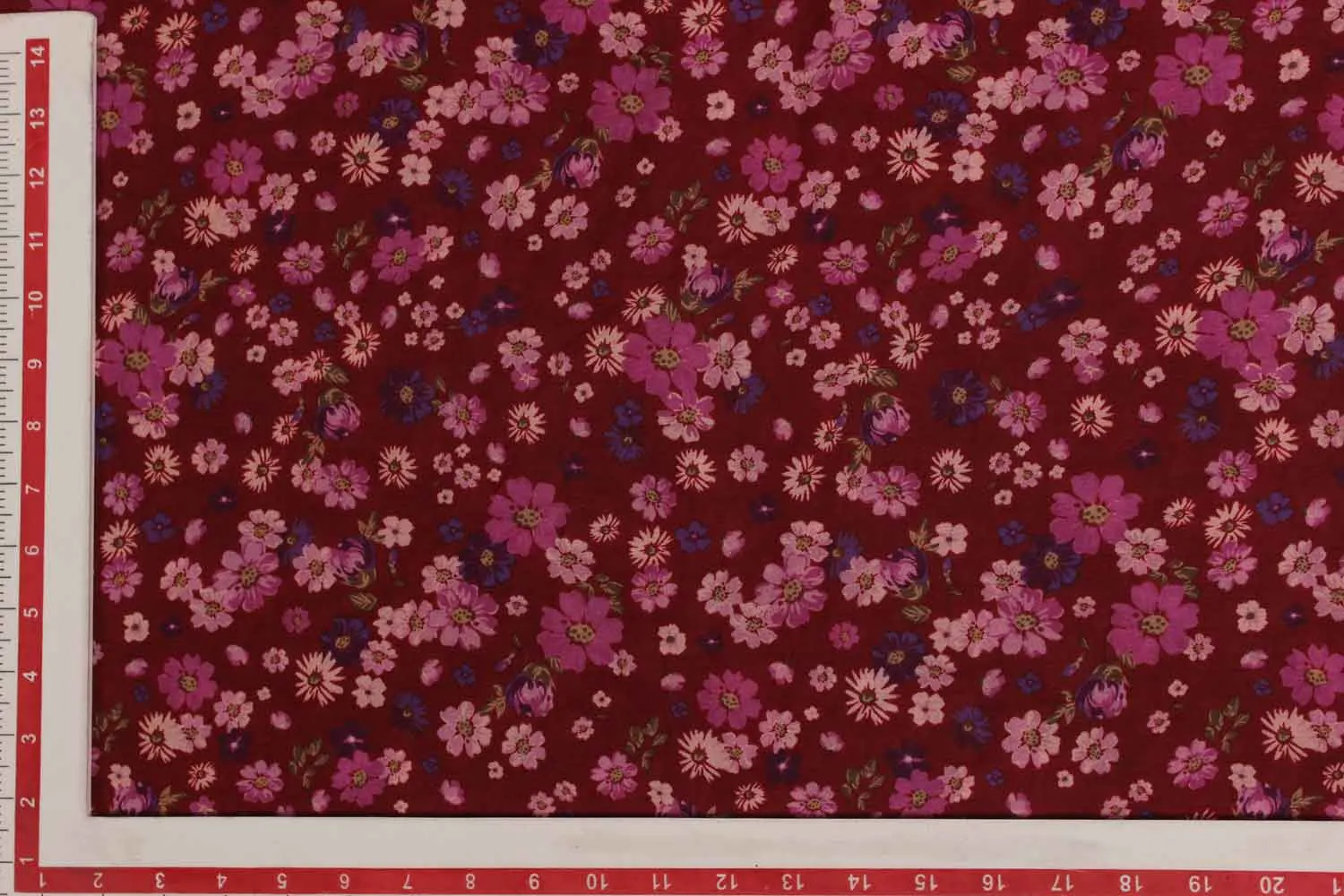 Multicolor Floral Digital Printed Sushi Voile Viscose Cotton blend Fabric