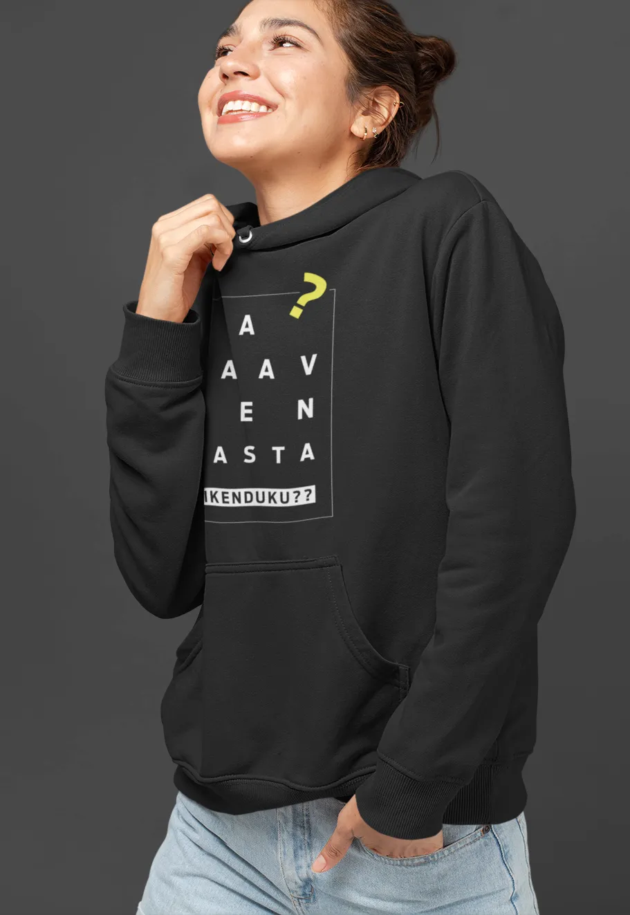 Na Saav Nen Sasta Unisex Hoodie Black