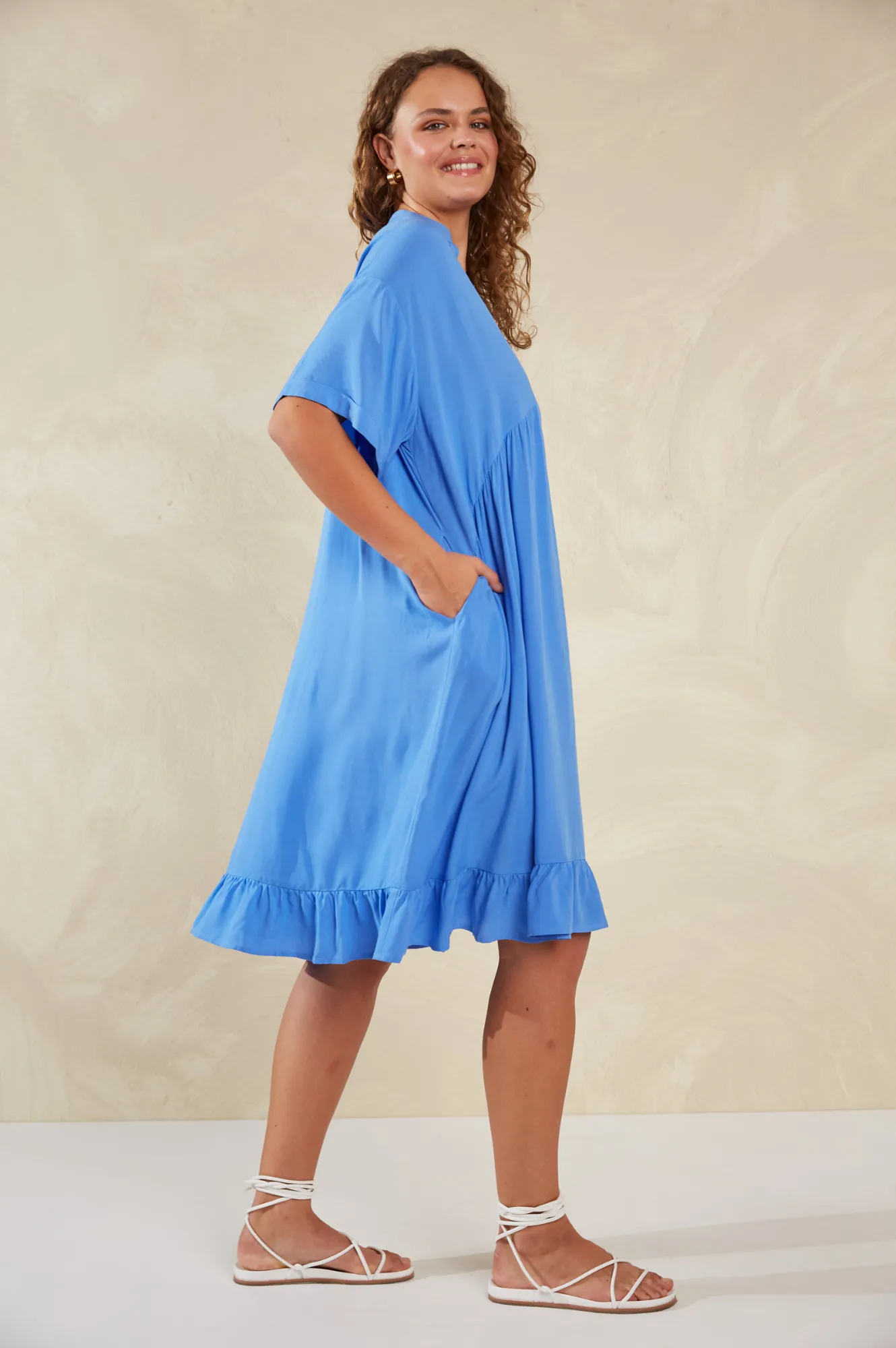 Palermo Relaxed Fit Dress - Coast