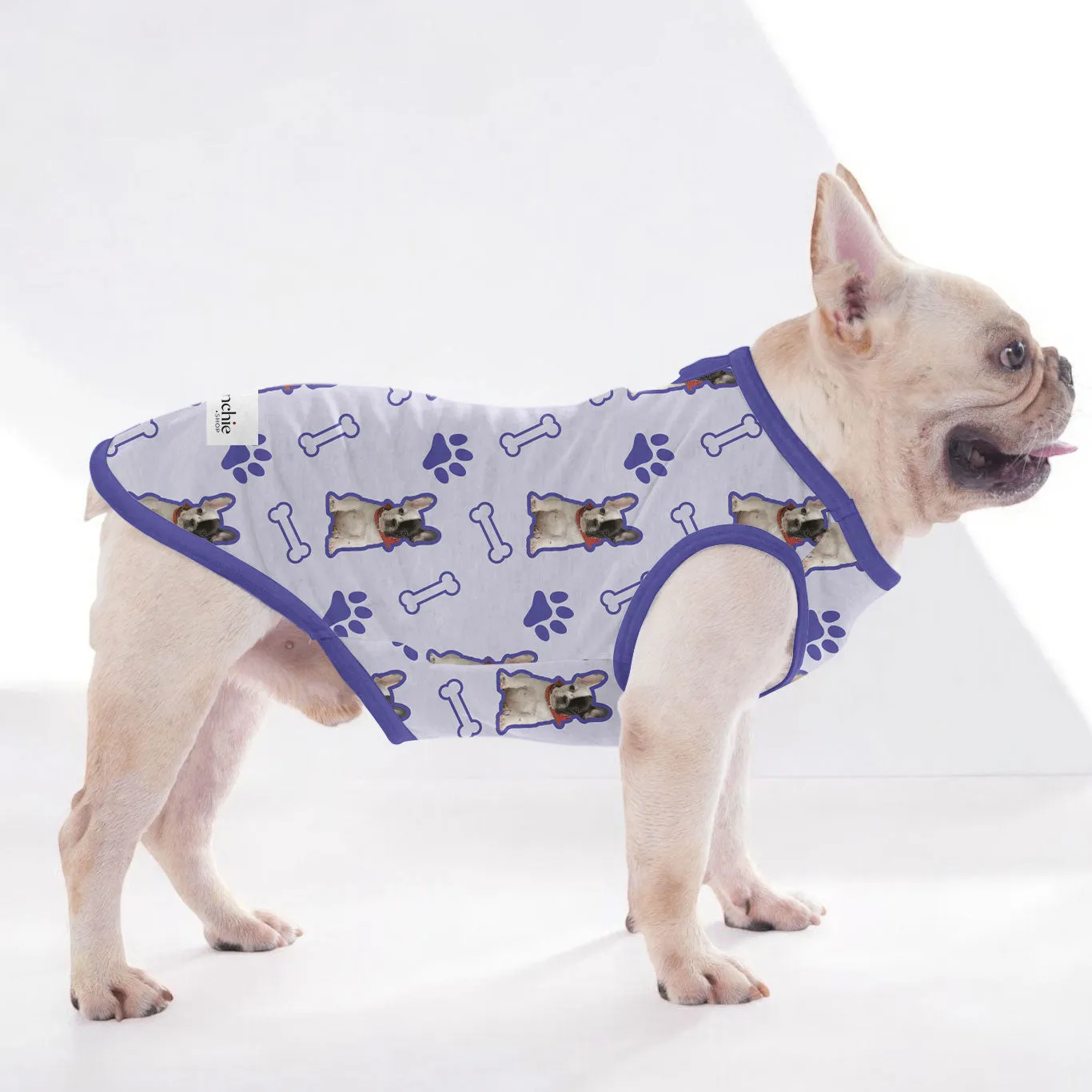 Personalized Shirt for Frenchies with Your Pup’s Image - Frenchie Shop Original