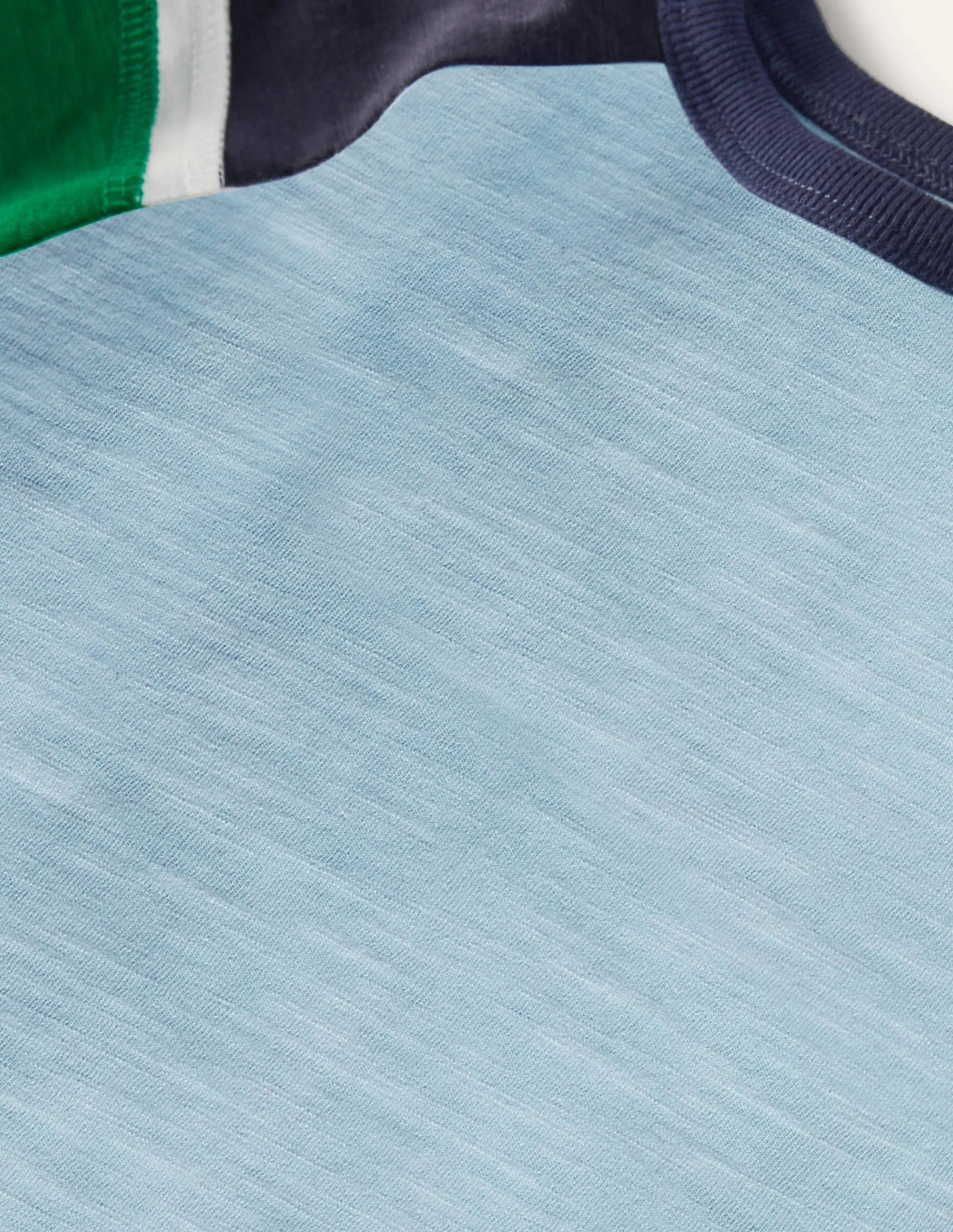 Raglan T-Shirt-Frost Blue/Highland Green