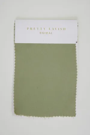 Recycled Satin Olive Bridesmaid Swatch