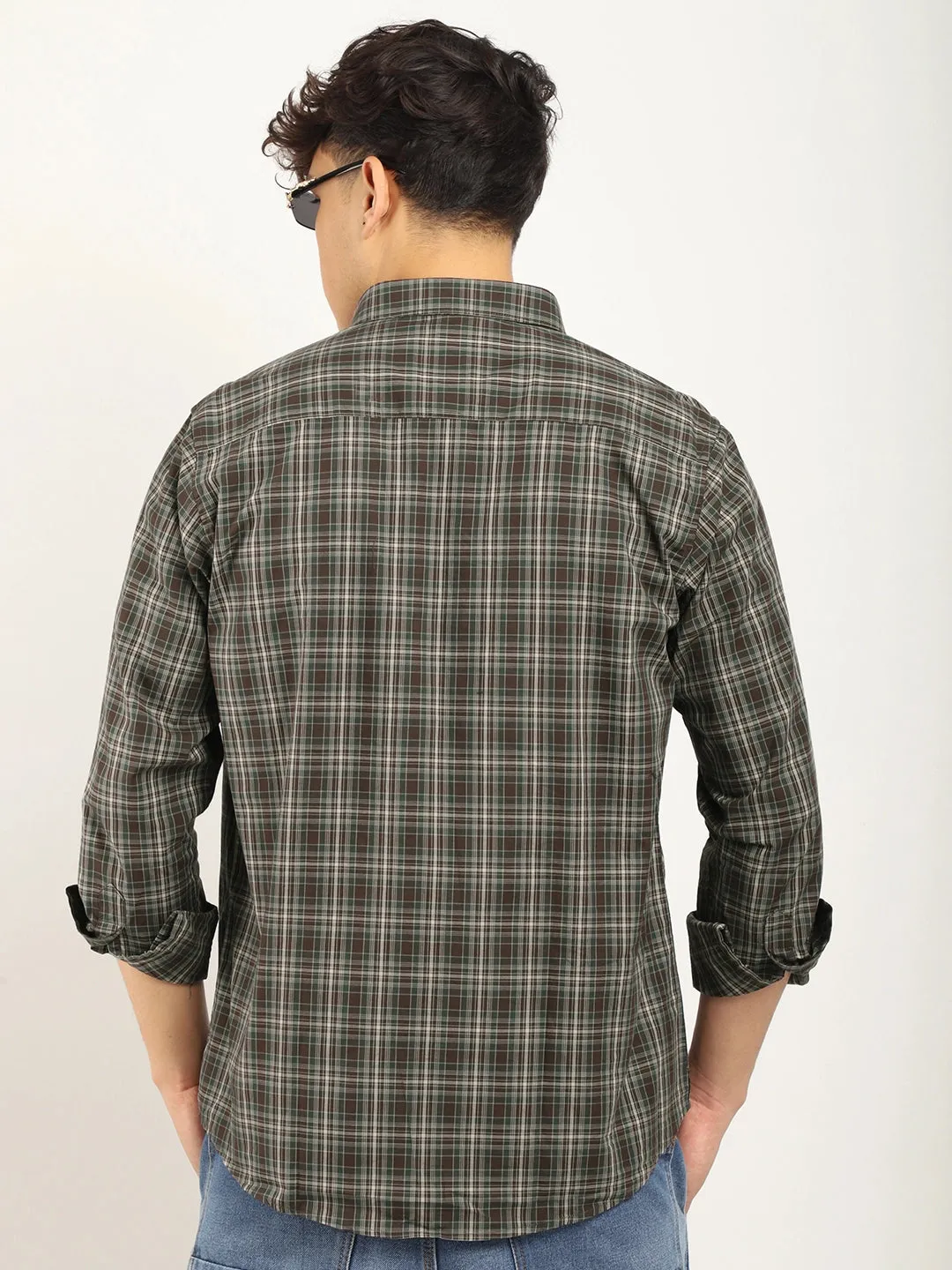 Regal Roots Dark Brown Full Sleeve Shirt