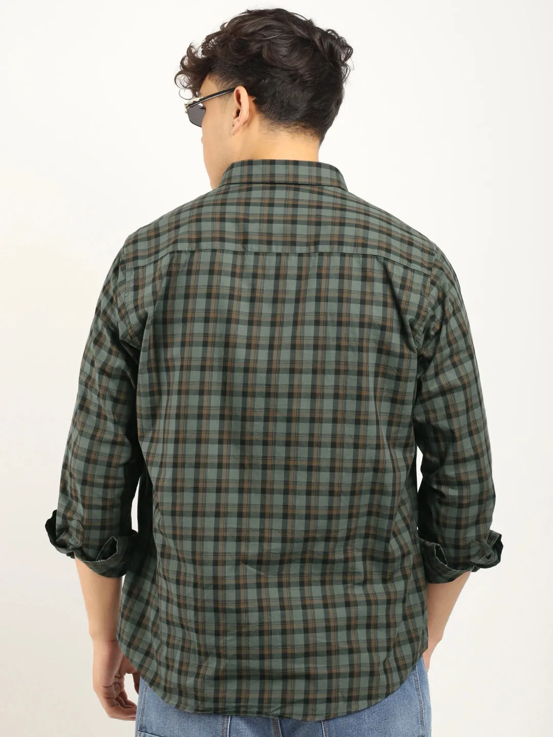 Regal Roots Sea Green Full Sleeve Shirts