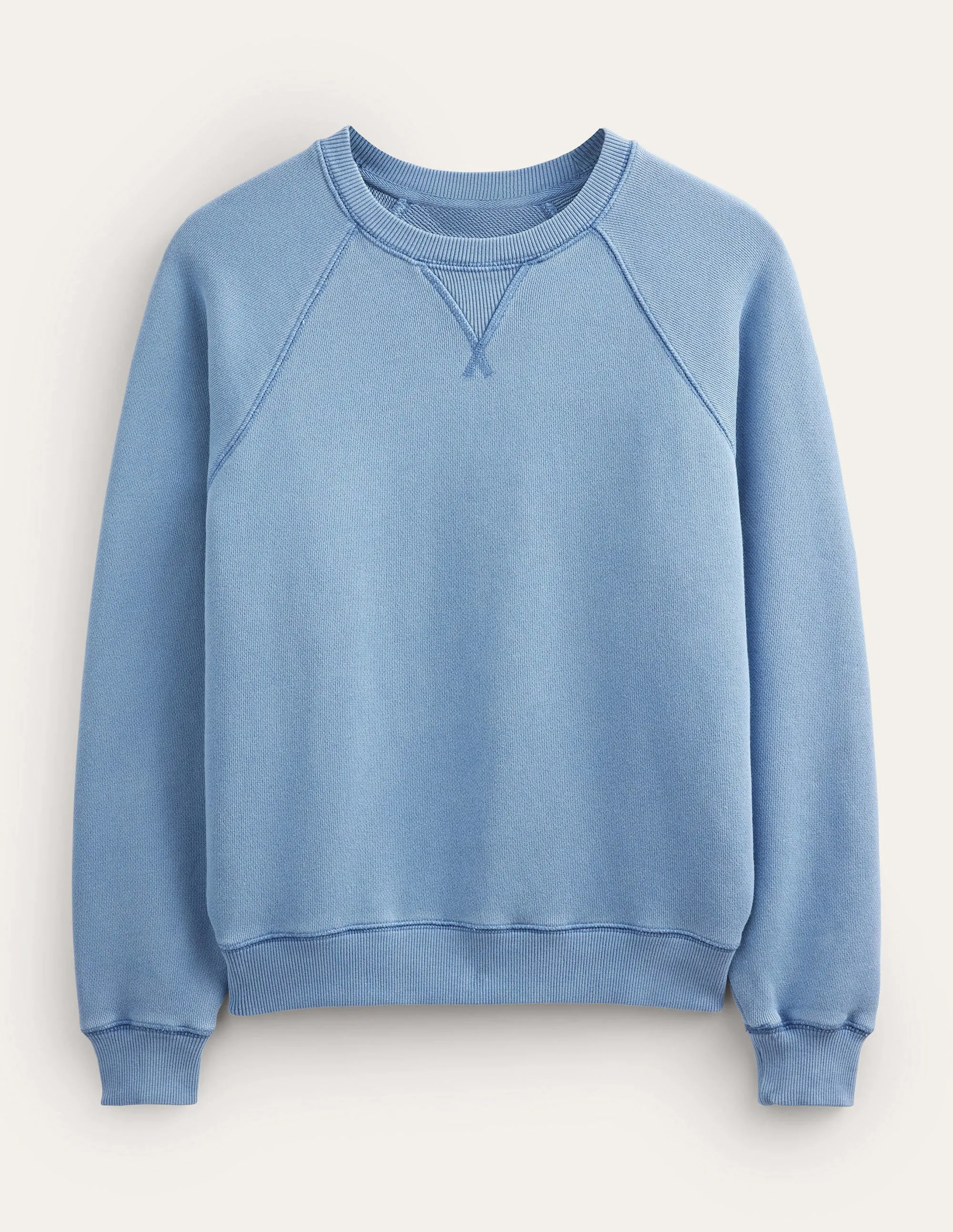 Relaxed Raglan Sweatshirt-Captains Blue